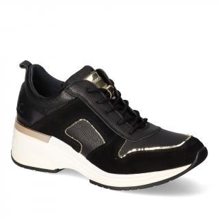 Sneakersy Chebello 2575-161 Czarne lico+zamsz