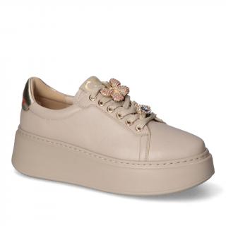 Sneakersy Chebello 4292-302 Beżowe lico