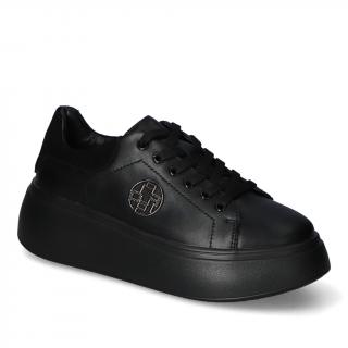 Sneakersy Filippo DP6058/24BK BK Czarny+czarne lico