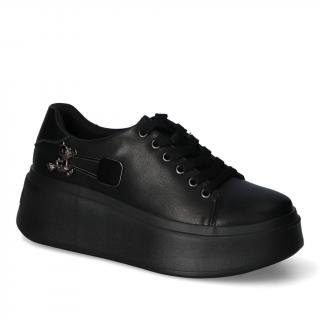 Sneakersy Filippo DP6423/24BK Czarne lico