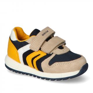 Sneakersy Geox B453CA/02214/C6659 Taupe/Granat