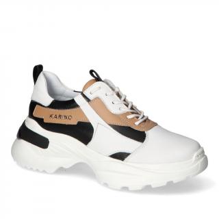 Sneakersy Karino 4552/053-P Białe/Czarne lico