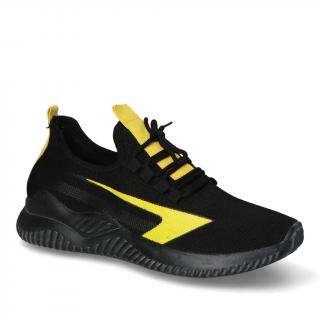 Sneakersy męskie A5036-2 Czarne/Zółte