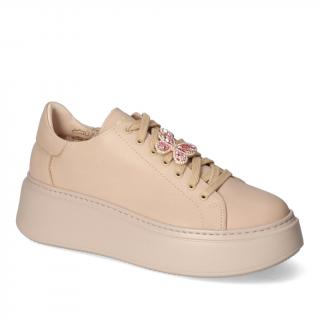 Sneakersy Nessi 24580OZ Beż 122 lico