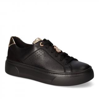 Sneakersy Nessi 24585OZ Czarne lico+zamsz