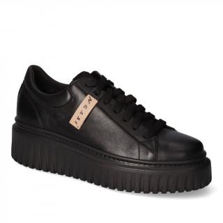 Sneakersy Nessi 24665 Czarny lico+ welur