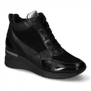 Sneakersy Sala SA-84 Czarne lico+lakier