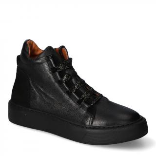 Sneakersy TUOMO 1862 Czarne groch+welur