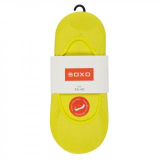 Stopki damskie SOXO 84056 do balerin z silikonem Jasnozielone