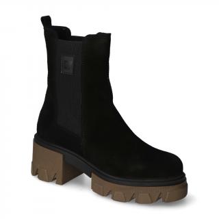 Sztyblety Nessi 22364 Czarny W1 zamsz