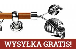 Karnisz Metalowy Prestige pojedynczy 19mm Sorento INOX - calvados