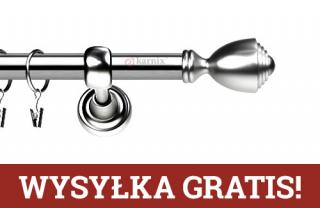 Karnisze Metalowe Rzymskie pojedynczy 19mm Avanti INOX