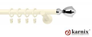 Karnisze nowoczesne NEO na wymiar pojedynczy 19mm Avanti ivory (kość słoniowa)