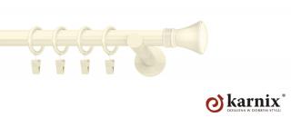 Karnisze nowoczesne NEO na wymiar pojedynczy 19mm Liberty ivory (kość słoniowa)