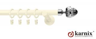 Karnisze nowoczesne NEO na wymiar pojedynczy 19mm Milano ivory (kość słoniowa)