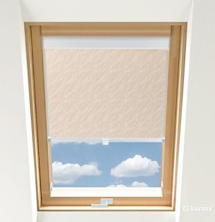Roleta do okien dachowych BASIC AQUA - Pearl / Biały