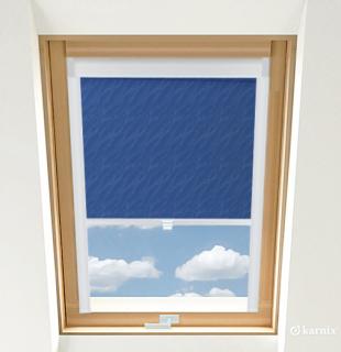 Roleta do okien dachowych PREMIUM AQUA - BLue / Biały