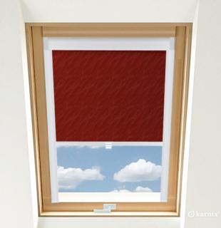 Roleta do okien dachowych PREMIUM AQUA - Cherry / Biały