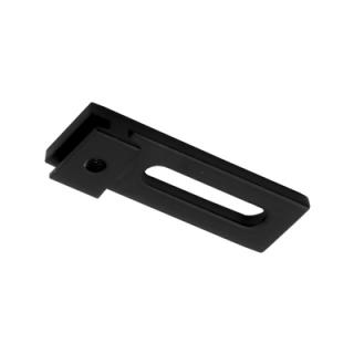 Wspornik Aspen 20mm sufitowy płaski Czarny Mat - 1szt.