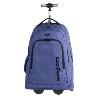 Duży plecak / walizka na kółkach dla studenta CoolPack CP SNOW BLUE SUMMIT 856 - niebieski denim