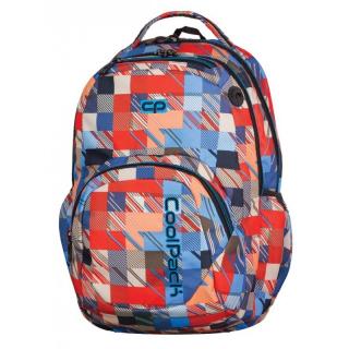 Plecak młodzieżowy CoolPack CP czerwono-niebieski w kratkę SMASH MOTION CHECK 890