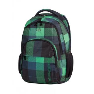 Plecak młodzieżowy CoolPack CP lekki zielony w kratkę BASIC OXFORD 493