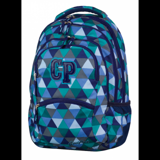 Plecak młodzieżowy CoolPack CP niebieski w trójkąty - 5 przegród COLLEGE PRISM 679