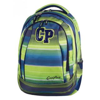 Plecak młodzieżowy CoolPack CP zielono-niebieski w paski - 2w1 COMBO MULTI STRIPES 646