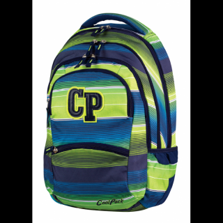 Plecak młodzieżowy CoolPack CP zielono-niebieski w paski - 5 przegród COLLEGE MULTI STRIPES 644