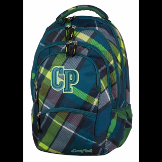 Plecak młodzieżowy CoolPack CP zielony w kratkę 5 przegród COLLEGE VERDURE 623