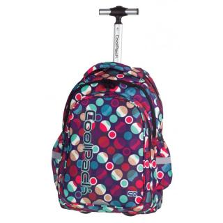 Plecak na kółkach CoolPack CP w pastelowe kropki JUNIOR MOSAIC DOTS 721