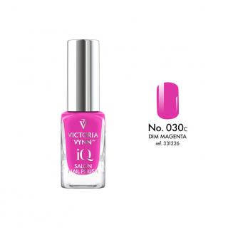 Lakier klasyczny iQ Nail Polish 030 DIM MAGENTA Victoria Vynn - 9 ml (zawiera pigment fluorescencyjny)