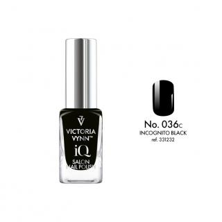 Lakier klasyczny iQ Nail Polish 036 INCOGNITO BLACK Victoria Vynn - 9 ml