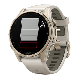 Zegarek Garmin Fenix 8 43 mm AMOLED Sapphire Soft Gold Fog Grey/Dark Sandstone  • RATY 0% • DOSTAWA GRATIS (paczkomat lub kurier UPS)