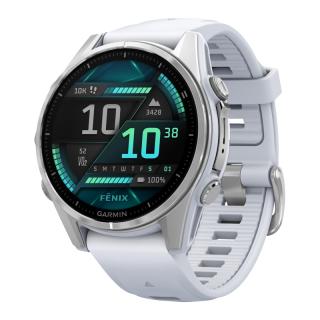 Zegarek Garmin Fenix 8 43 mm AMOLED Silver Whitestone  • RATY 0% • DOSTAWA GRATIS (paczkomat lub kurier UPS)