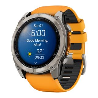 Zegarek Garmin Fenix 8 51 mm AMOLED Sapphire Titanium Spark Orange/Graphite  • RATY 0% • DOSTAWA GRATIS (paczkomat lub kurier UPS)