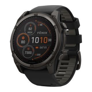 Zegarek Garmin Fenix 8 51 mm Solar Sapphire Titanium Carbon Grey DLC Black/Pebble Grey  • RATY 0% • DOSTAWA GRATIS (paczkomat lub kurier UPS)