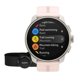 Zegarek Suunto Race S Powder Pink + HR Belt  • RATY 0% • DOSTAWA GRATIS (paczkomat lub kurier UPS) • PREZENT OD FIRMY