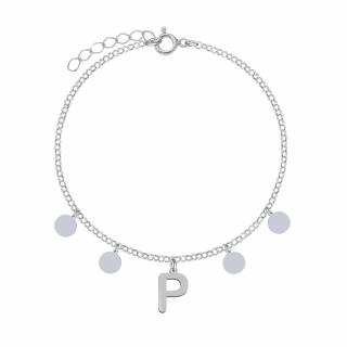 Bransoletka Choker z Literką Inicjał 925