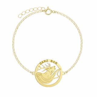 Bransoletka Pozłacana Darz Bór GRAWER GRATIS - MEJK Jewellery