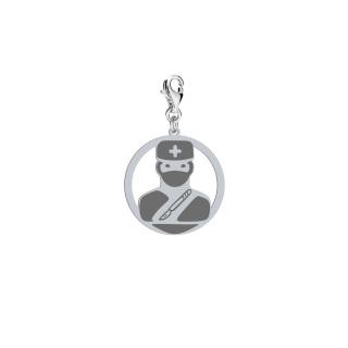 Charms Chirurg Lekarz srebro GRAWER GRATIS