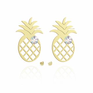 Kolczyki Pozłacane Ananas