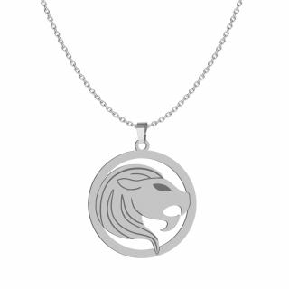 Naszyjnik Lew Zodiak Srebro 925 GRAWER GRATIS