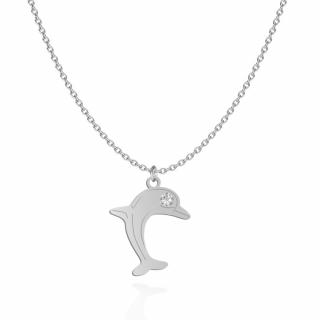 Naszyjnik Srebrny z Delfinem Delfin 925