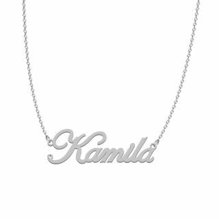 Naszyjnik z imieniem Kamila Srebro 925