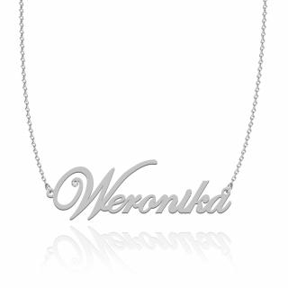 Naszyjnik z imieniem Weronika Srebro 925