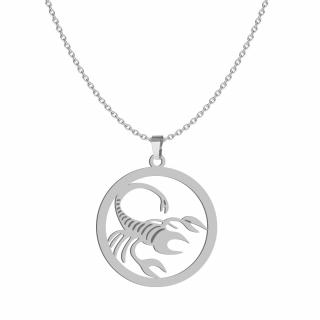 Naszyjnik ze Znakiem Zodiaku Skorpion Zodiak Srebro 925 GRAWER GRATIS