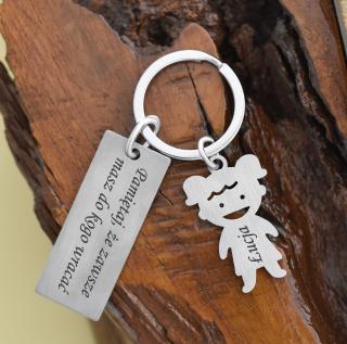 Personalizowany Breloczek do kluczy z Zawieszkami GRAWER GRATIS