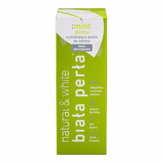 BIAŁA PERŁA NaturalWhite Mint Detox 75ml - wybielająca pasta do zębów o naturalnych składnikach aktywnych