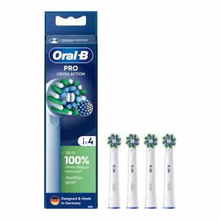 BRAUN Oral-B CrossAction EB50RX-4 4szt. - końcówki do szczoteczki elektrycznej z kątowym ułożeniem włókien